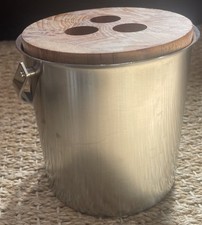 Seau À Glace Vintage  Ice Bucket Stelton Design Arne Jacobsen Teak Denmark comprar usado  Enviando para Brazil