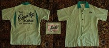 Camisa de boliche vintage 1960 Hale Niu Jack Pot Honolulu verde quadrada country tamanho M comprar usado  Enviando para Brazil