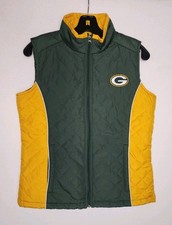 Colete acolchoado feminino Green Bay Packers com zíper vestuário de equipe NFL verde/dourado tamanho pequeno, usado comprar usado  Enviando para Brazil