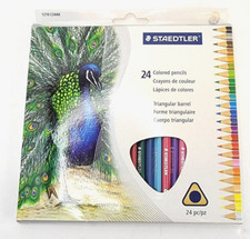 Staedtler 24 lápis de cor cano triangular 0,29 mm núcleo colorido - 2015 comprar usado  Enviando para Brazil