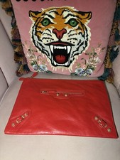 Nova bolsa clutch de couro Balenciaga vermelha  comprar usado  Enviando para Brazil