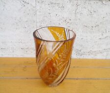 Vaso cristallo ambra usato  Seregno