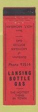 Capa Matchbook - Garrafa Lansing Gás Holt MI MERCHANTS WEAR, usado comprar usado  Enviando para Brazil