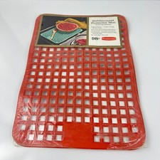 Antigo protetor de tapete Rubbermaid grande pia fogão 10 1/2 x 15" vermelho NOS 1961 comprar usado  Enviando para Brazil