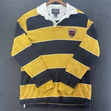 Camisa polo masculina de rugby Aeropostale listrada amarela média manga longa vintage comprar usado  Enviando para Brazil