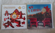 Juegos de regalo de monedas canadienses 2017 y 2018 nuevos en envoltorios sellados ~ 6 monedas en total ~ segunda mano  Embacar hacia Mexico