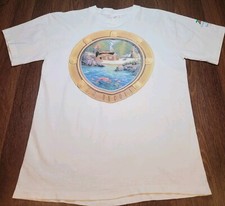 Camisa branca vintage anos 90 1993 SS Uncola 7-Up Cruise UN For Treasure ponto único G comprar usado  Enviando para Brazil