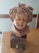 Scultura ceramica morlin usato  Monteforte Irpino