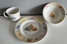 Winnie Pooh Colección Royal Doulton Juego de 3 Piezas "Día del Bautizo" Plato Tazón Taza  segunda mano  Embacar hacia Argentina