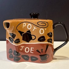 Tetera o cafetera vintage Hues N Brews O Joe. Tetera y tapa segunda mano  Embacar hacia Mexico