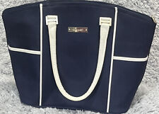 Bolsa tote Nine West Bagagem de mão azul marinho clássica náutica grande comprar usado  Enviando para Brazil