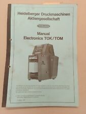 Heidelberg tok tom for sale  STOURBRIDGE