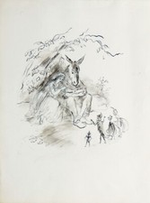Berthold mahn dessin d'occasion  Paris IX