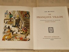 Oeuvres francoys villon d'occasion Oeuvres francoys villon d'occasion  La Tronche