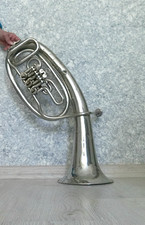 Alto Wind Bronze Alt Horn Instrumento Musical URSS Soviético Antigo 3 Válvulas Vintage Raro comprar usado  Enviando para Brazil