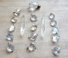 Clear faceted icicle for sale  EPPING