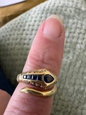 Snake ring sapphire for sale  LAUNCESTON