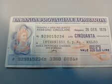 Assegno circolare lire usato  Torino