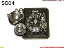 Steampunk badge brooch for sale  BRADFORD