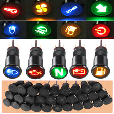 8/10/12/16mm  Spia Led Luce Metallo Simbolo Lampada Indicatore Pannello 12-36V comprar usado  Enviando para Brazil