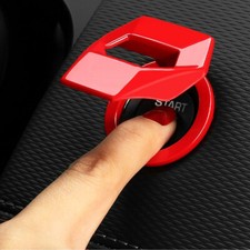 1 pieza de metal rojo motor coche arranque parada botón interruptor moldura cubierta accesorios segunda mano  Embacar hacia Mexico