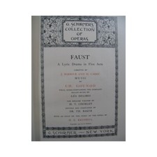 Usado, Piano Gounod Charles Faust ópera cantor inglês 1902 comprar usado  Enviando para Brazil