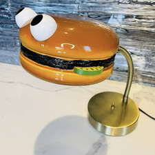 🍔 Estátua de abajur de hambúrguer vintage McDonalds decoração de caverna de homem americano  comprar usado  Enviando para Brazil