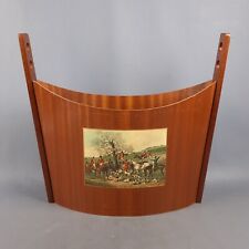 Porta-revistas de madeira caça raposa coleção vintage inglesa 1970, usado comprar usado  Enviando para Brazil