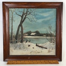 Antique oil canvas for sale  Milford