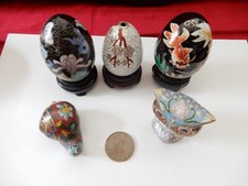 Cloisonne pieces. eggs for sale  READING