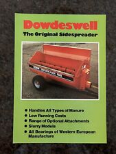 Dowdeswell sidespreader leafle for sale  DRIFFIELD