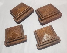 Escada de madeira antiga salvamento Newel Post Caps quatro peças  comprar usado  Enviando para Brazil
