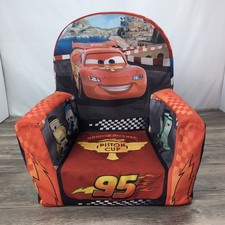 Cadeira infantil Disney Cars Lightning McQueen espuma de pelúcia aposentada RARA vermelha Pixar comprar usado  Enviando para Brazil