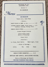 Antigo C&O RR/B&O Trem de Passageiros Menu de Jantar Acionistas Para Greenbrier comprar usado  Enviando para Brazil