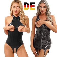 Damen wetlook minikleid gebraucht kaufen  Bremen