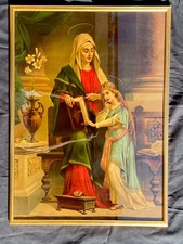 Grande oleografia sacra usato  Trevignano Romano