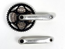 Pedivela vintage Shimano Deore XT FC-M751 Hollowtech 175mm 44 32 22 Mega 9 MTB comprar usado  Enviando para Brazil