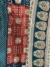 Dual colour bandhani for sale  LONDON