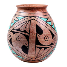 Vaso de cerâmica Maria Olivas nativo americano h15cm comprar usado  Enviando para Brazil