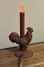 Abajur de mesa de cabeceira de resina galo vermelho country francês comprar usado  Enviando para Brazil