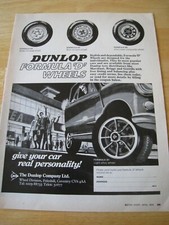 DUNLOP FORMULA D RODAS LIGA LEVE RODA 1979 ANÚNCIO DE IMAGEM TAMANHO APROX A4 ARQUIVO L comprar usado  Enviando para Brazil