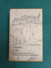 Parnaso italiano leopardi usato  Milano