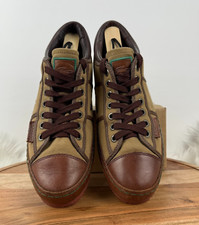Tênis Lacoste Masculino de Lona e Couro Tamanho 8.5 Marrom Claro Casual Usado comprar usado  Enviando para Brazil
