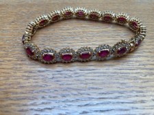 Diamond ruby bracelet for sale  DONCASTER