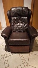 Vintage echtledersessel fußst gebraucht kaufen  Haßfurt