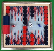 Hand needlepoint backgammon for sale  Bristol