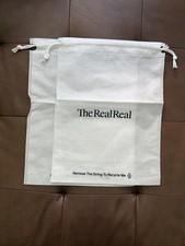 Usado, Lote de 4 The Real Real Bolsa de Mão com Cordão Sapatos Sacos de Armazenamento 15" X 11" comprar usado  Enviando para Brazil