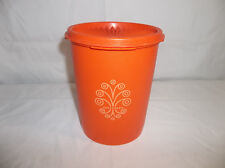 Tupperware Tangerine Orange Servalier Decorator 5 xícaras vasilha com selo instantâneo comprar usado  Enviando para Brazil