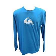 Camiseta de Surf Quiksilver Masculina Azul Lycra UPF 50 Rashguard Everyday L/S M Média comprar usado  Enviando para Brazil