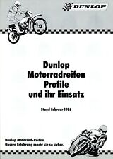 Dunlop motorradreifen prospekt gebraucht kaufen  Gladbeck